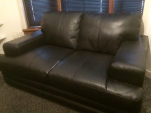 Read more about the article Black Leather 3 and 2 Seater Sofa Refurb